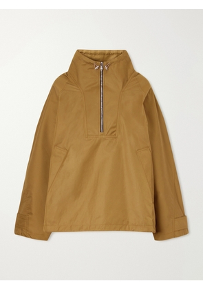 AGOLDE - Coulson Half-zip Cotton-blend Shell Jacket - Green - x small,small,medium,large,x large