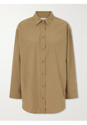 AGOLDE - Sona Cotton-blend Shirt - Green - x small,small,medium,large,x large