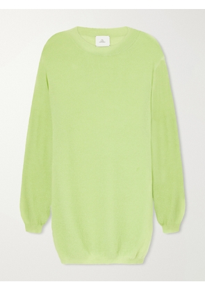 The Elder Statesman - Cashmere Sweatshirt - Green - x small,small,medium,large