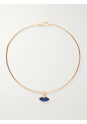 Martha Calvo - Protection Gold-toned Sapphire Necklace - One size