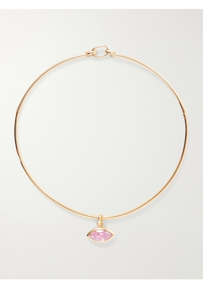 Martha Calvo - Protection Sapphire Gold-toned Necklace - One size