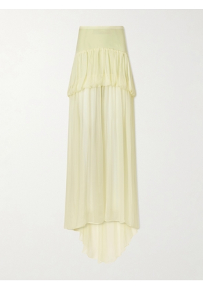 LIBEROWE - Silk-chiffon Maxi Skirt - Yellow - XS/S,M/L