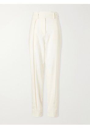 Sharon Wauchob - Clio Belted Wool Straight-leg Pants - White - FR 34,FR 36,FR 38,FR 40,FR 42,FR 44