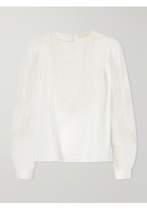 Ulla Johnson - Marlowe Broderie Anglaise Cotton Blouse - White - US00,US0,US2,US4,US6,US8,US10,US12,US14