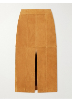 Ulla Johnson - Orion Suede Midi Skirt - Brown - US00,US0,US2,US4,US6,US8,US10