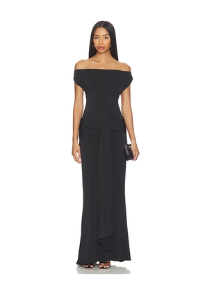 Show Me Your Mumu Winona Wrap Maxi Dress in Black. Size S. Also in XS, M, L, XL.
