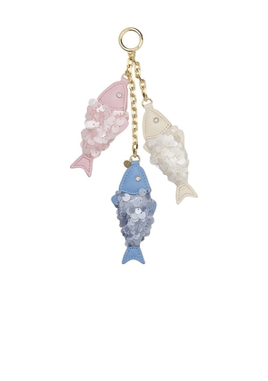 Stoney Clover Lane Sequin School Charm Cluster in Blue.