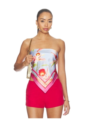 retrofete Alivia Silk Top in Multi. Size XS/S. Also in M/L.