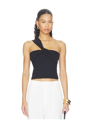 Susana Monaco Twisted One Arm Top in Black. Size XS. Also in S, M, L, XL.
