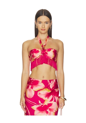 ROCOCO SAND Fringe Top in Red. Size S. Also in XS, M, L, XL, XXL.