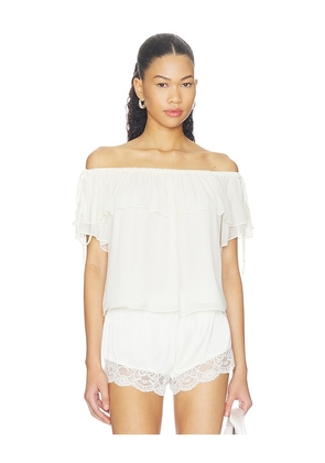 PAIGE Golden Top in White. Size XXS. Also in XS, S, M, L, XL.