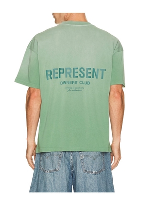 REPRESENT Owners Club Tee Shirt in Blue. Size S. Also in M, L, XL/1X.