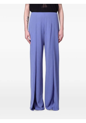 Emporio Armani crêpe-texture palazzo pants - Blue