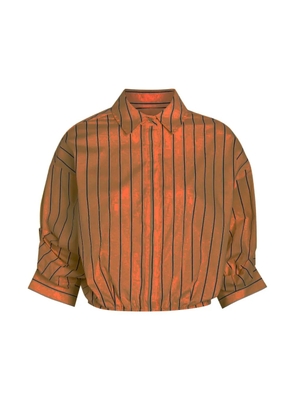 STAUD Traverse striped shirt bodysuit - Yellow