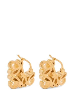 LOEWE Anagram Bombé hoop earrings - Gold