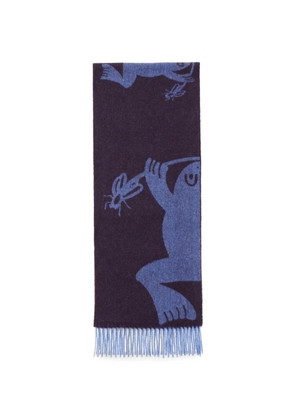 Henrik Vibskov Bug Press jacquard-knit scarf - Brown