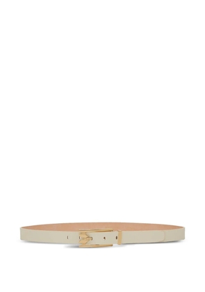 Victoria Beckham Dorian leather belt - White