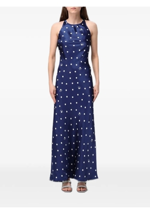 MC2 Saint Barth polka-dot silk dress - Blue