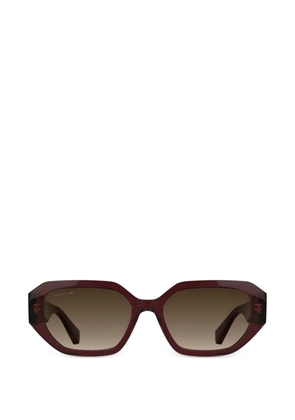 Lacoste geometric-frame sunglasses - Red