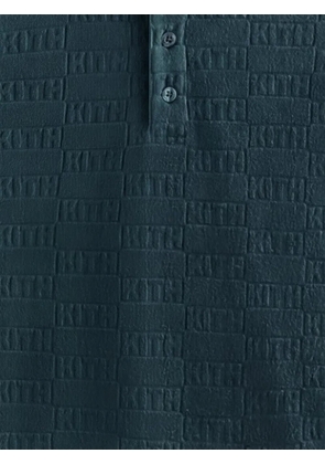 KITH Graham logo-embossed short-sleeve polo shirt - Green