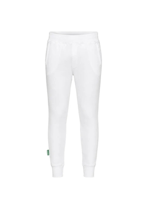 DSQUARED2 logo-print brushed track pants - White