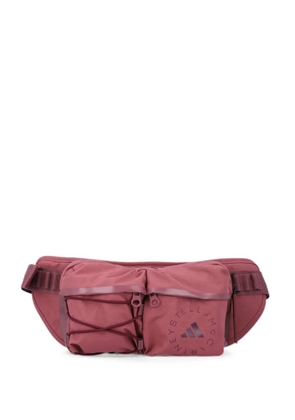 adidas by Stella McCartney logo-print bungee-cord belt bag - Red