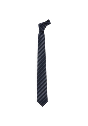 Emporio Armani diagonal-stripe pointed tie - Blue