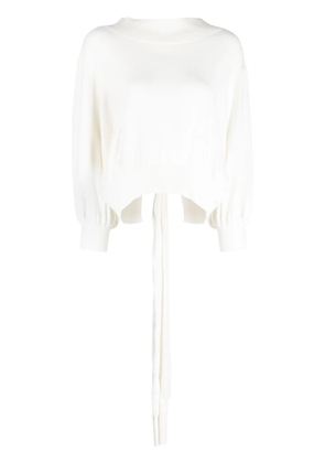 Palmer//Harding Secure off-shoulder jumper - White