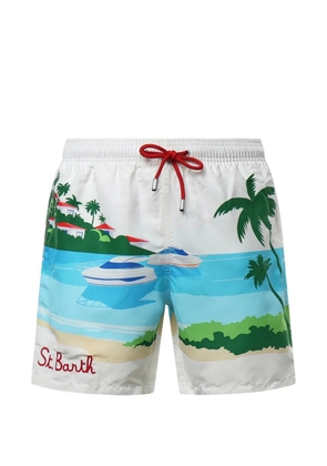 MC2 Saint Barth drawstring swim shorts - White
