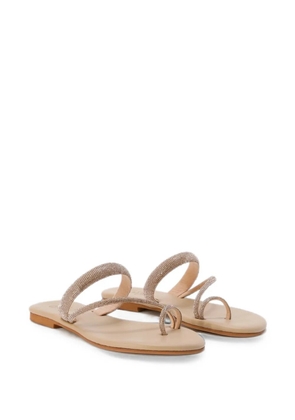 MC2 Saint Barth Cora crystal-embellished sandals - Neutrals