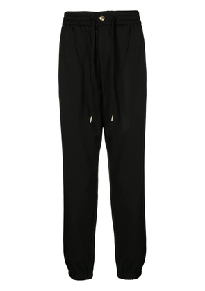 Versace Jeans Couture logo-patch drawstring track pants - Black