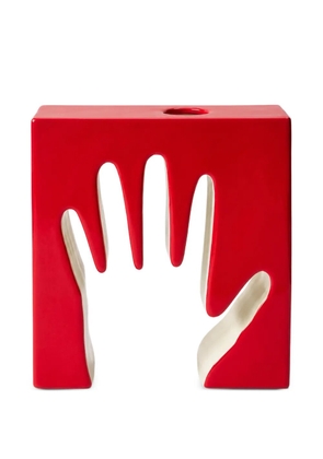 Cassina Mano hand-cutout vase - Red