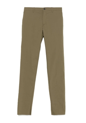 Incotex elastic-band chinos - Green