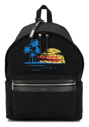 Saint Laurent City Waiting For Sunset backpack - Black