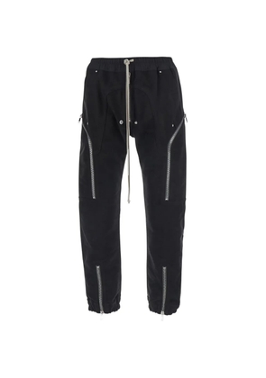 Rick Owens zip-detail drawstring-waist trousers - Black