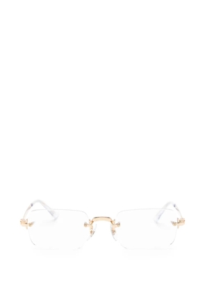 Ray-Ban A$AP Rocky rectangle-frame glasses - Gold
