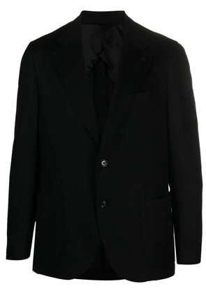 Lardini single-breasted wool-cashmere blazer - Black