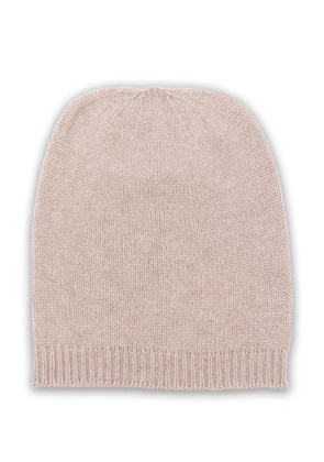 Fabiana Filippi ribbed-trim beanie hat - Neutrals