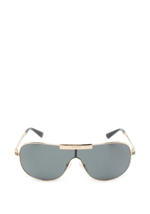 Versace Eyewear Greca Flow Mask pilot-frame sunglasses - Gold