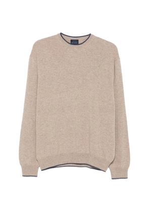 Paul & Shark long-sleeve contrast-trim sweater - Neutrals