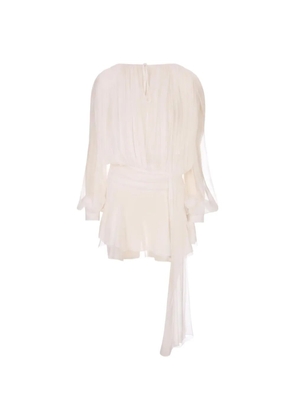 Giuseppe Di Morabito draped-detail mini dress - White