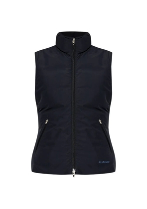 Jil Sander logo-print high-neck gilet - Blue