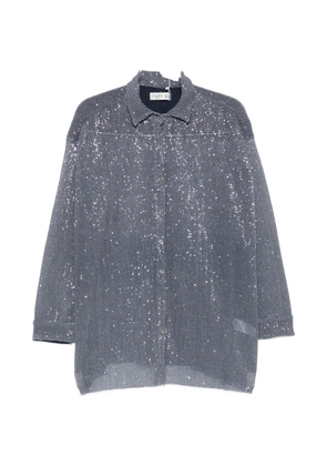 L'IDÉE La Musique sequin-embellished shirt - Grey