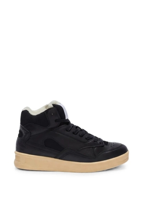 Jil Sander high-top panelled sneakers - Black
