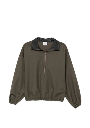 Alysi half-zip elasticated-hem jacket - Green