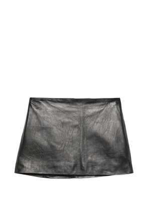 Manokhi leather mini skirt - Black
