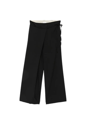 Alysi wrap-style trousers - Black