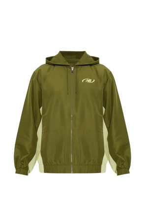 New Balance logo-print hooded jacket - Green