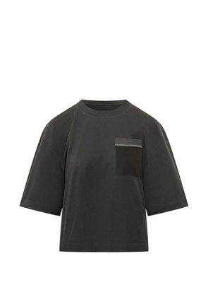 Brunello Cucinelli embellished pocket T-shirt - Black