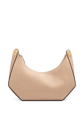 Lancel L Zip buckle-detail curved shoulder bag - Neutrals